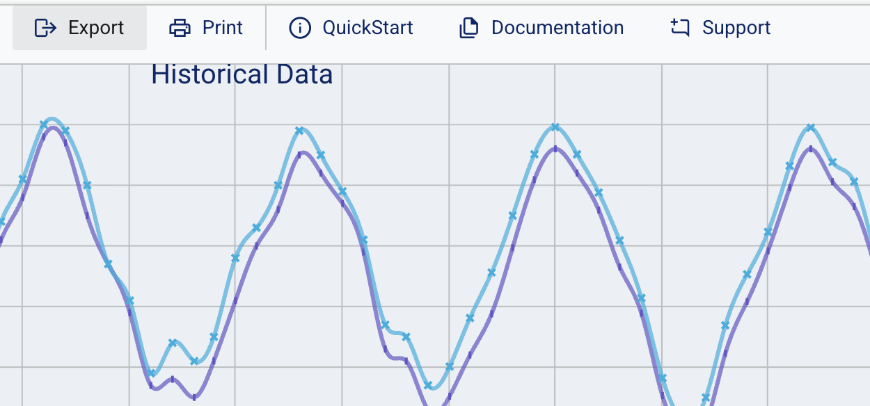 Screenshot: Export Chart