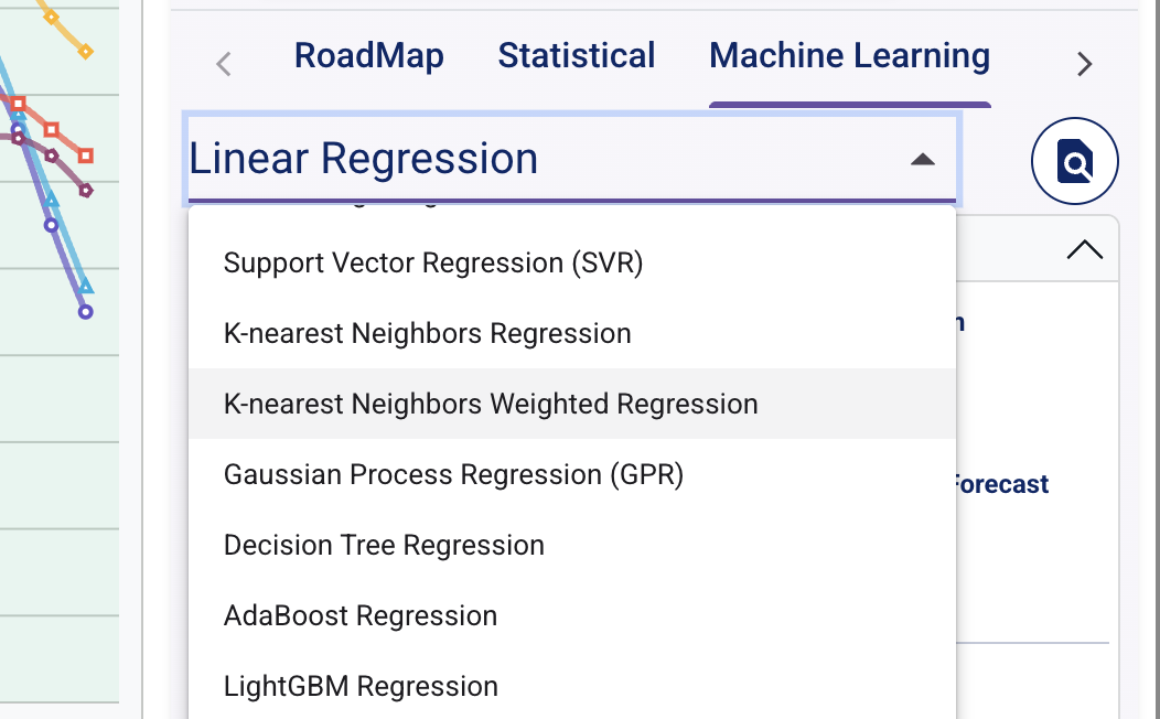 Screenshot: ML Models
