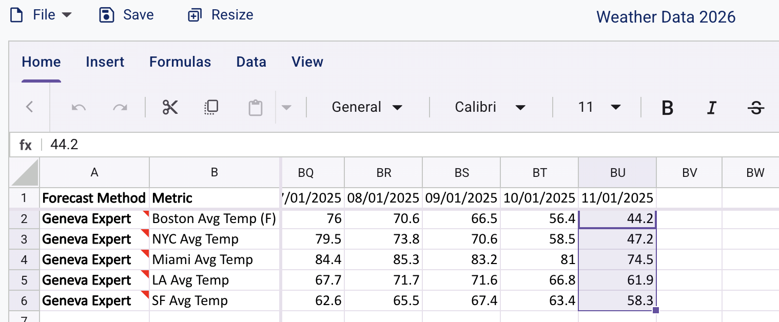Screenshot: Select Cells